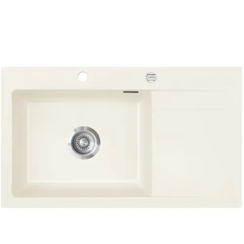 Stema 86 SL Jasmin 19 lewa komora zlewozmywak ceramiczny PROMO - 1 komora z ociekaczem - Zlewozmywaki ceramiczne SystemCeram