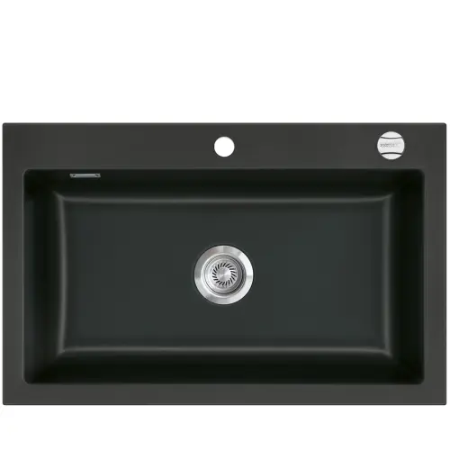 Mera 80 Nigra 87 zlewozmywak ceramiczny PROMO - 1 komora - Zlewozmywaki ceramiczne SystemCeram