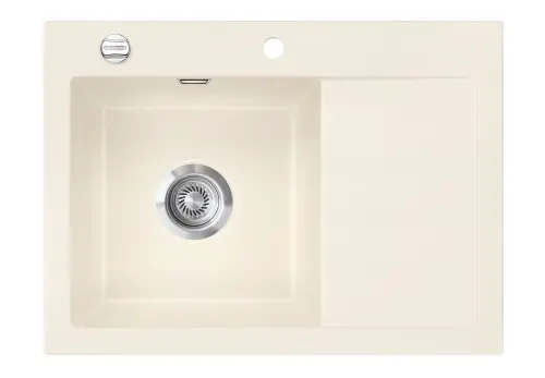 Mera 70 Jasmin 19 Lewa Komora zlewozmywak ceramiczny PROMO - 1 komora z ociekaczem - Zlewozmywaki ceramiczne SystemCeram